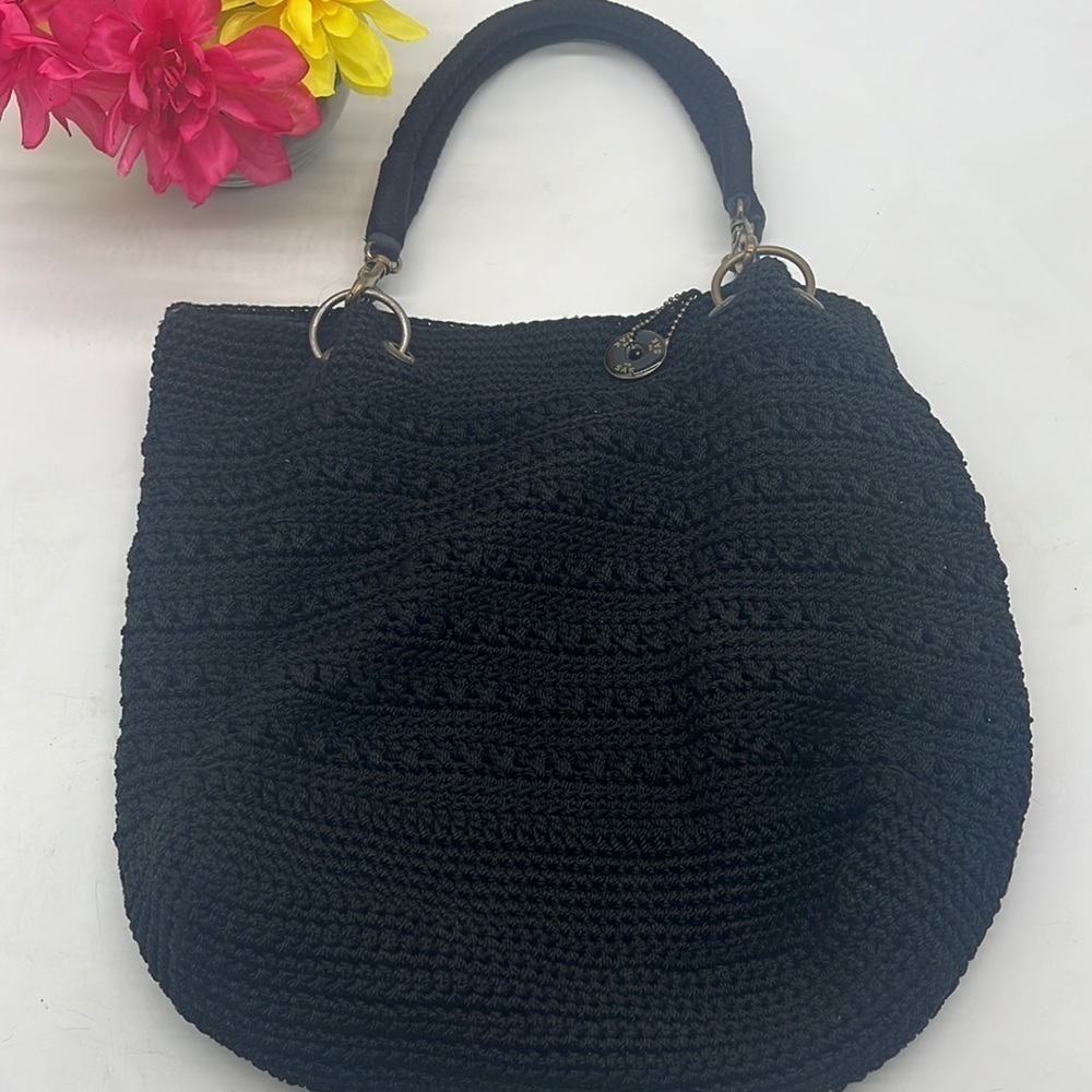 The Sak Black Knot Shoulder Bag. BP2284D
